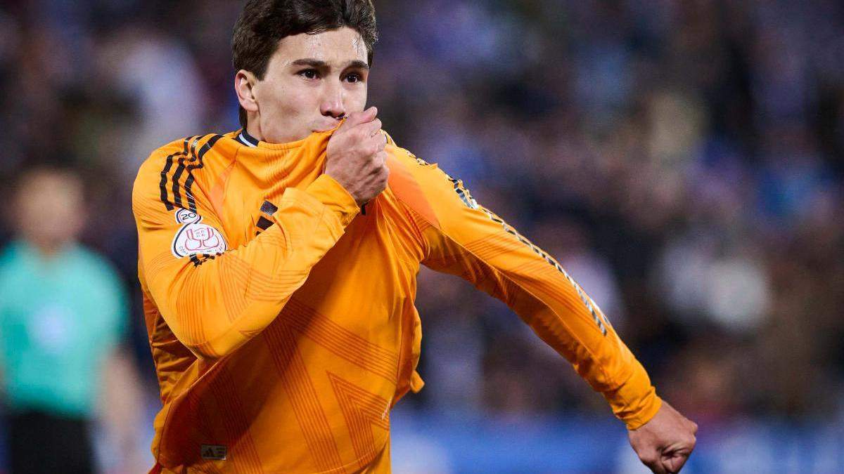 gonzalo garcia celebracion gol realmadrid