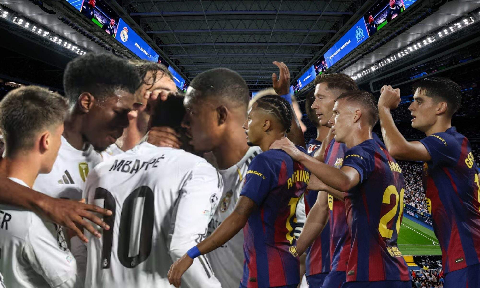 La lista de bajas del Real Madrid y el Barça