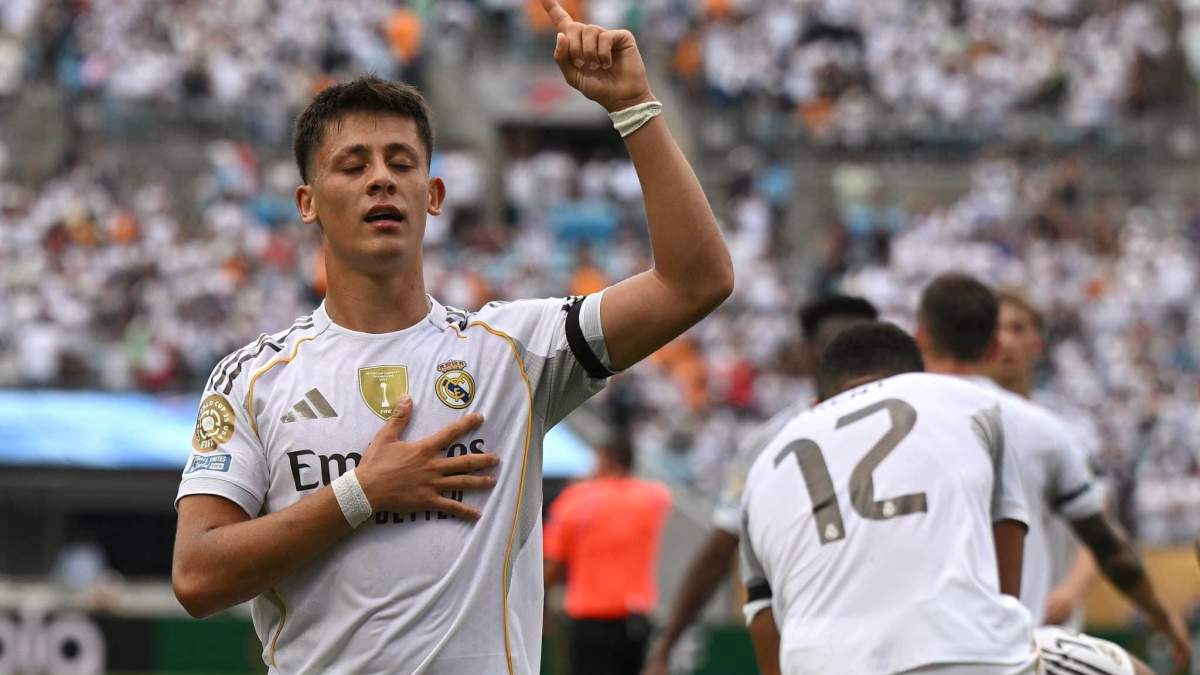 arda guler celebracion gol realmadrid mundial