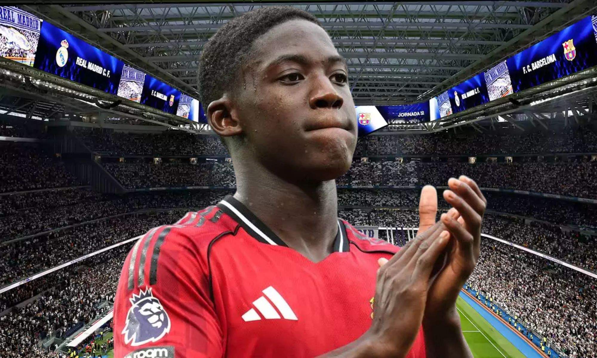 Kobbie Mainoo intenta abrir la puerta de salida del Manchester United Kobbie Mainoo intenta abrir la puerta de salida del Manchester United