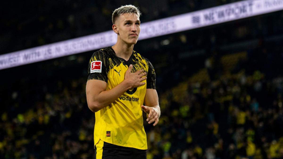 Nico Schlotterbeck durante un partido del Borussia Dortmund Nico Schlotterbeck durante un partido del Borussia Dortmund