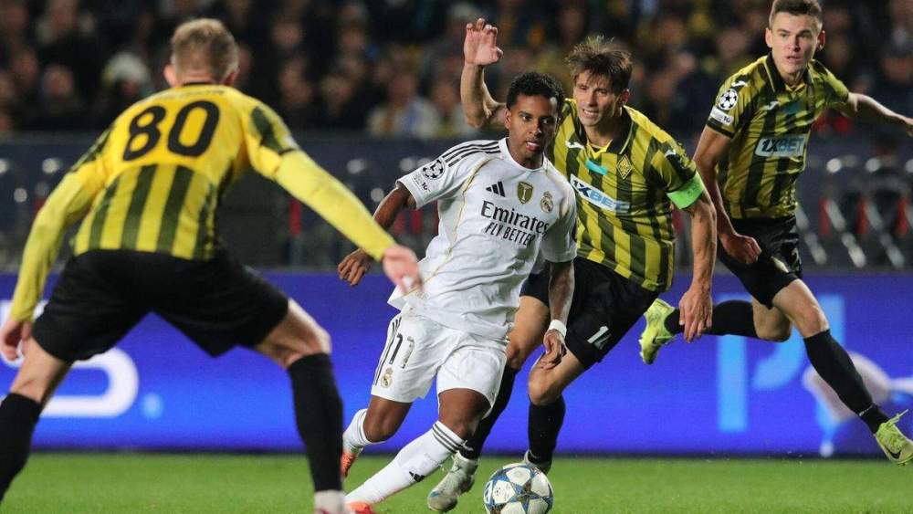 Rodrygo Goes disputando un partido con el Real Madrid. Rodrygo Goes disputando un partido con el Real Madrid.