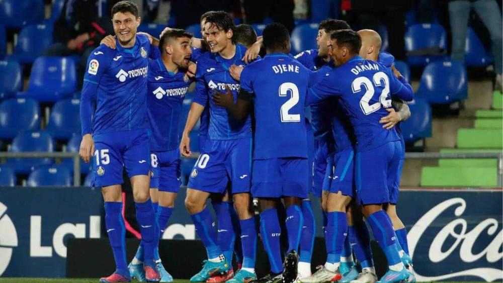 jugadores getafe celebracion gol