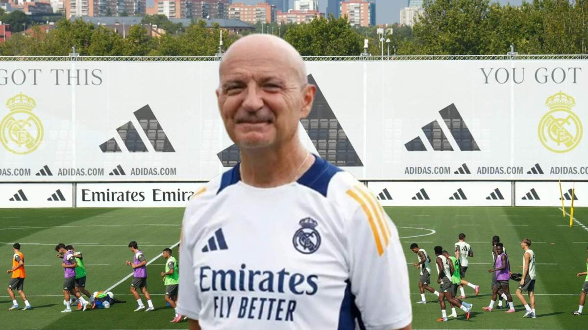 Antonio Pintus y un entrenamiento del Real Madrid en Valdebebas. Antonio Pintus y un entrenamiento del Real Madrid en Valdebebas.