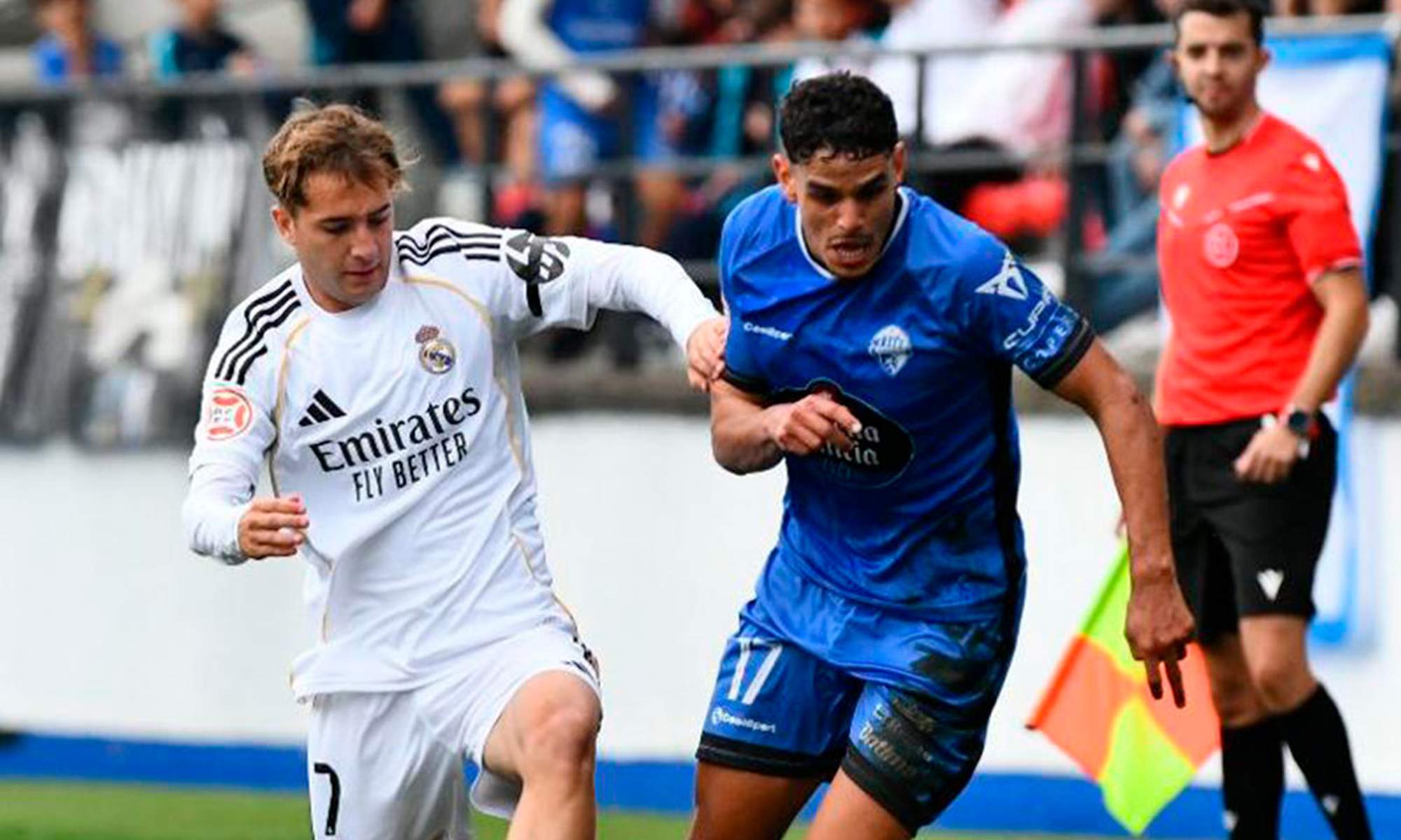 Una foto del Ourense - Real Madrid Castilla.