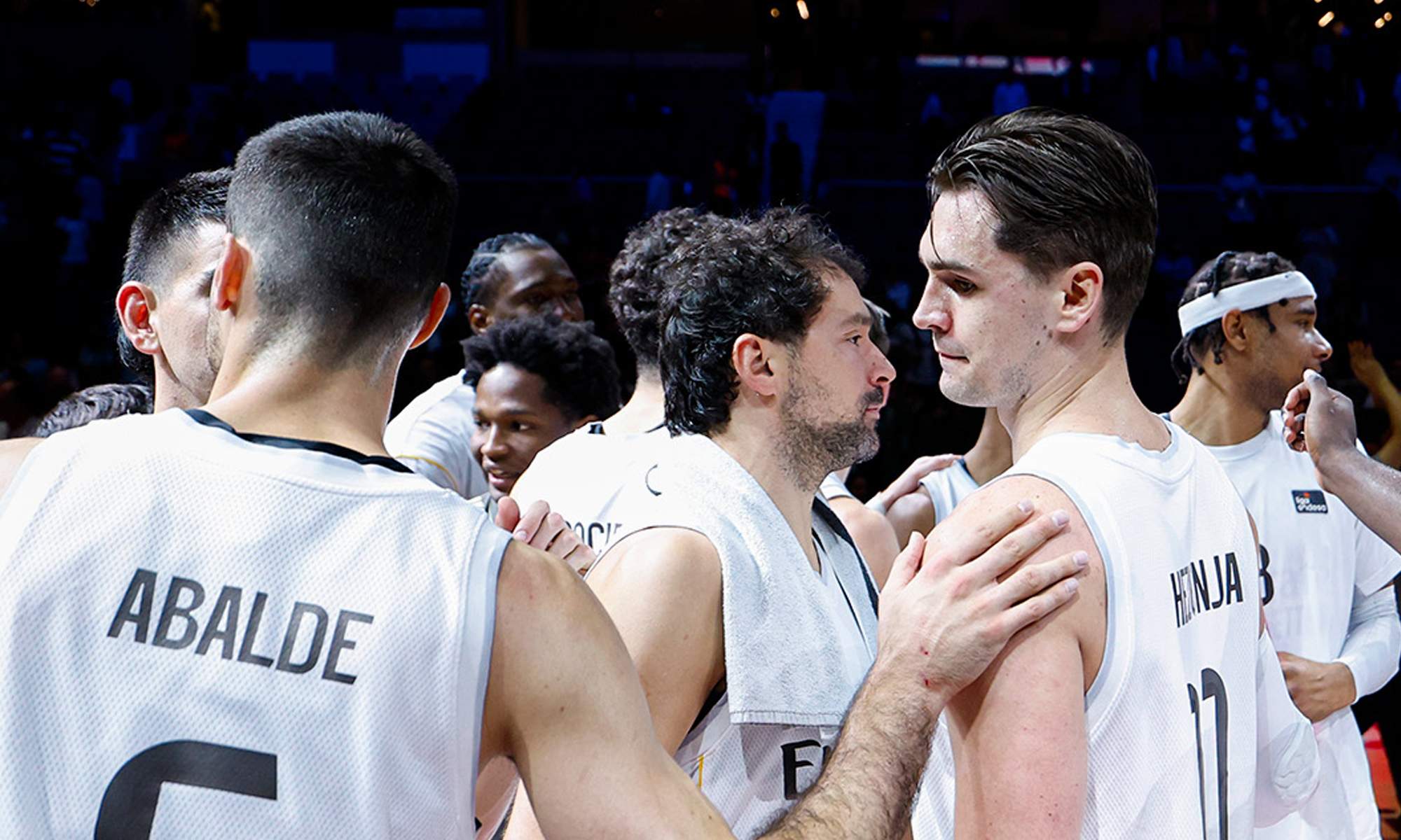 jugadores realmadrid baloncesto partido