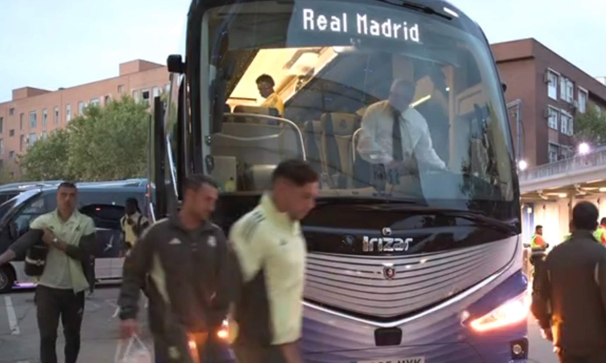 El Real Madrid ya está en Getafe después de un viaje de unos 20 minutos