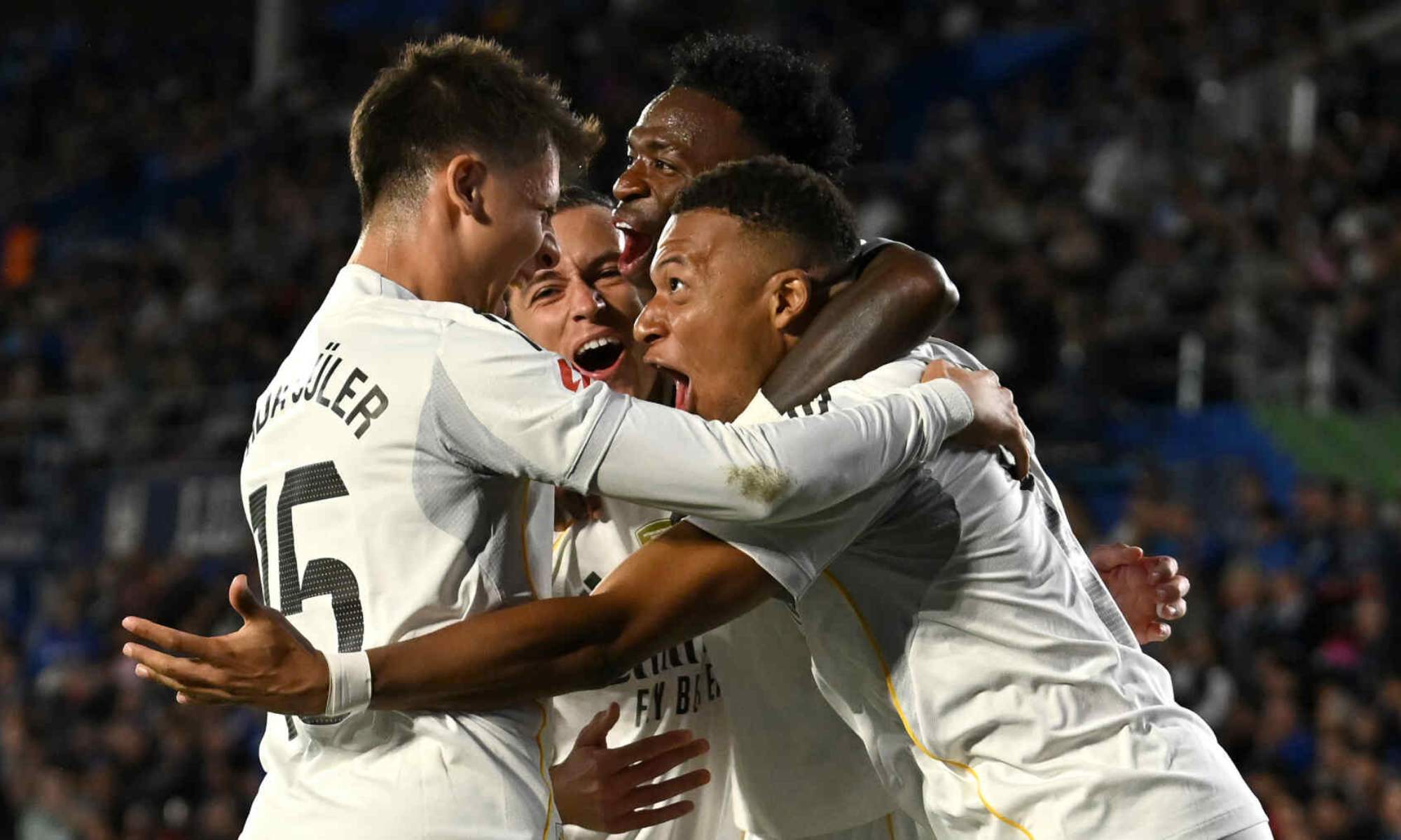 Mbappé, pletórico, se rindió en elogios hacia Arda Güler en la celebración del gol