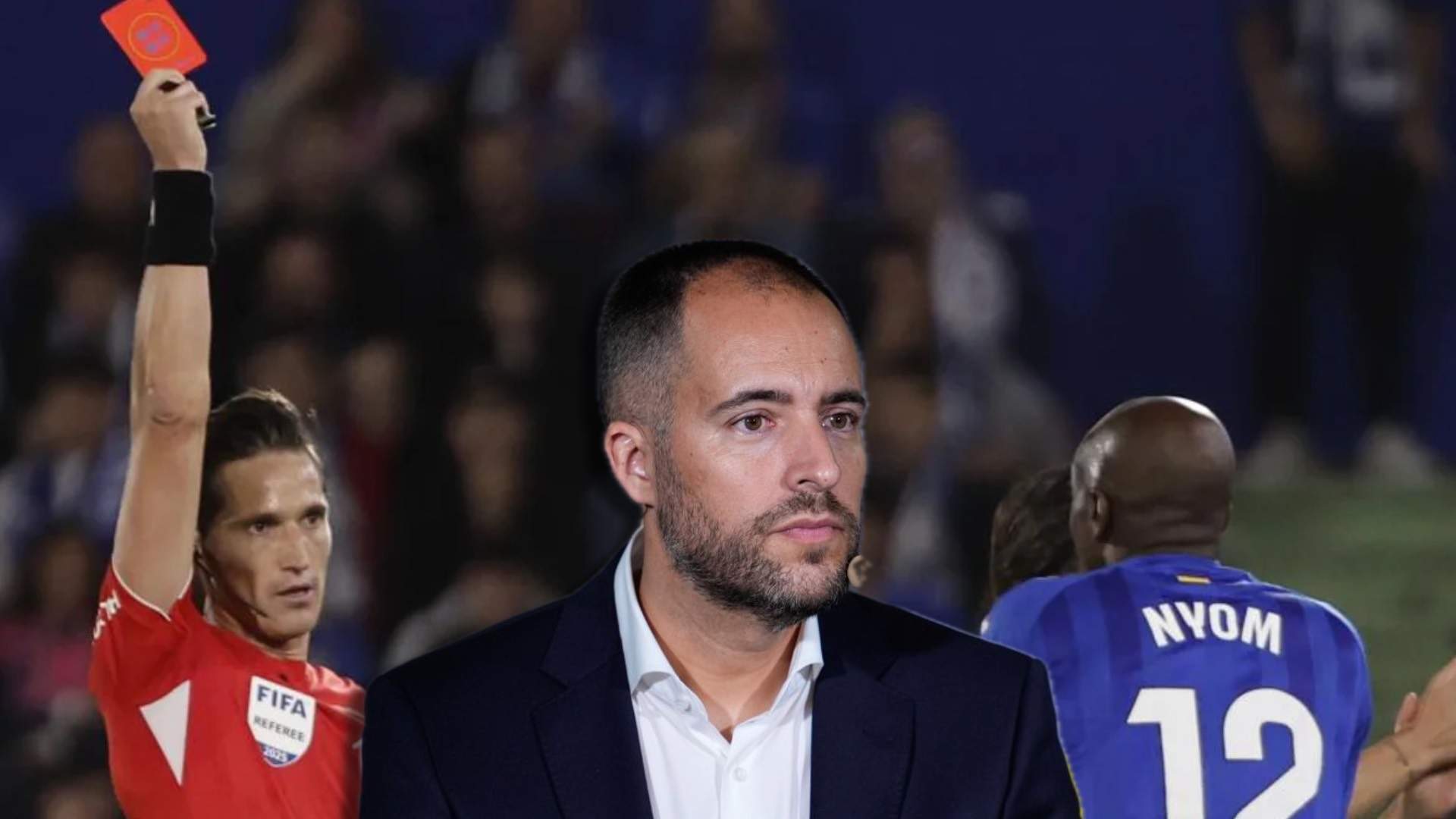 Fran Soto, jefe de los árbitros, valora las rojas al Getafe contra el Madrid: "Para mí..."