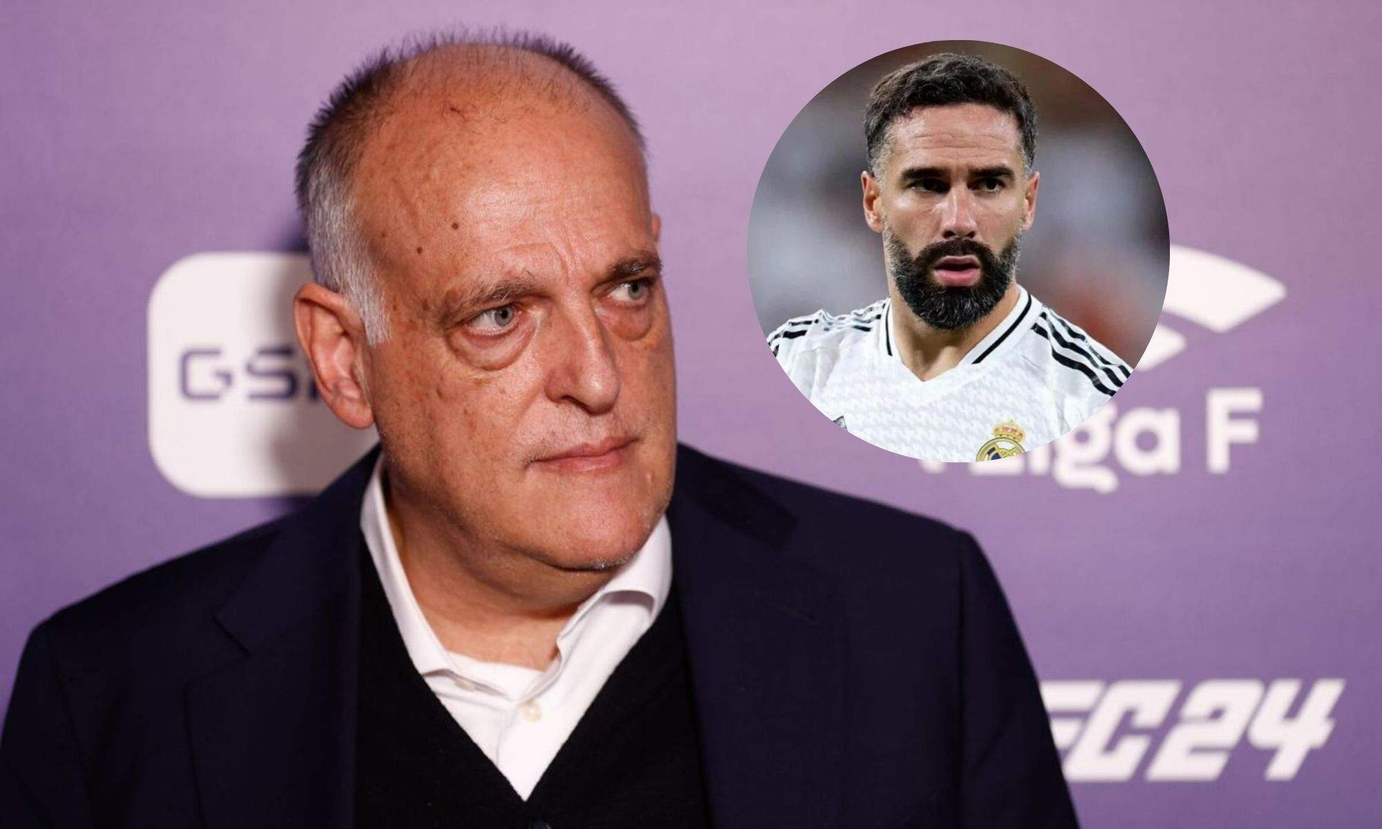 Javier Tebas ha lanzado ya su respuesta a Dani Carvajal por las críticas del partido en Miami