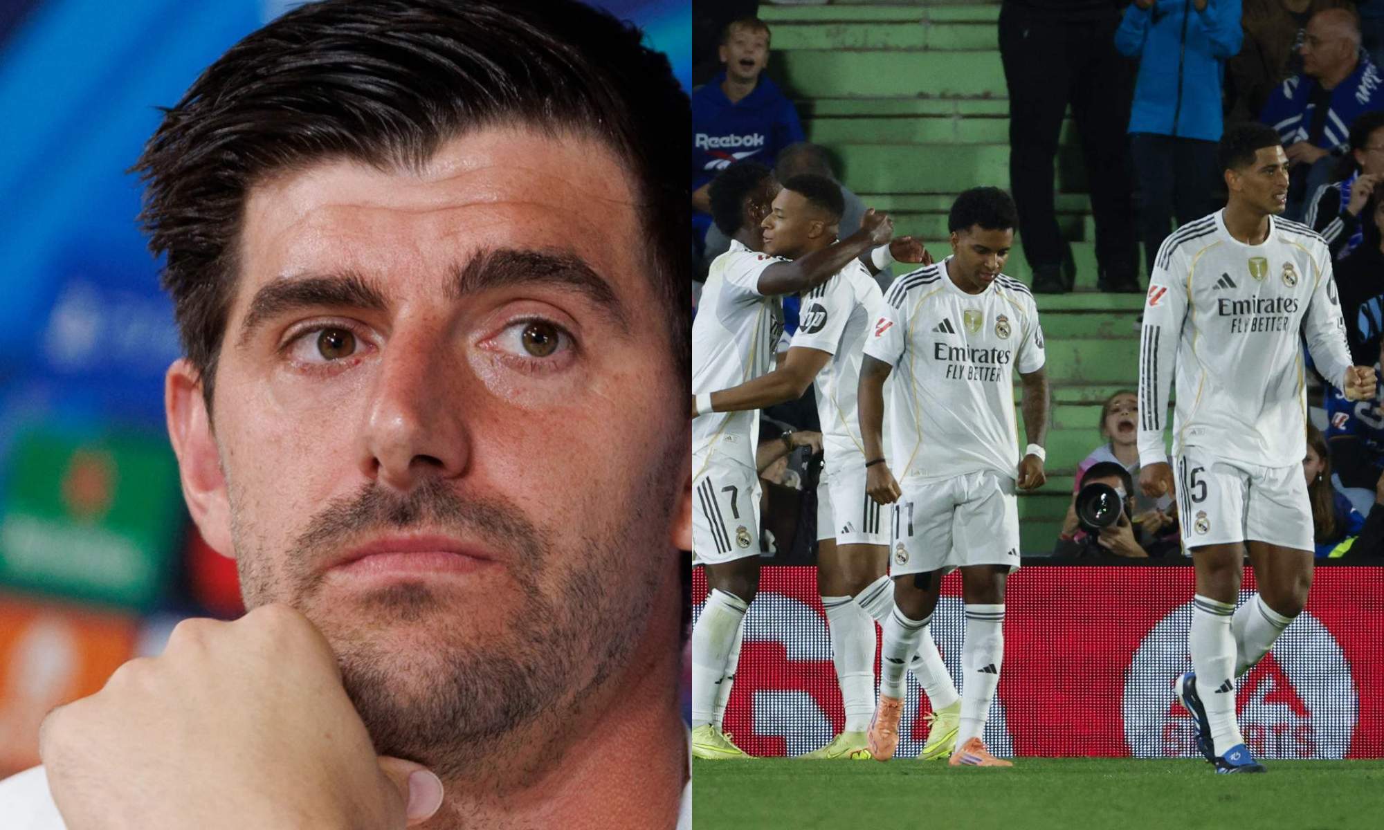El vestuario del Real Madrid da la enhorabuena a Courtois por lo que ha dicho en rueda de prensa