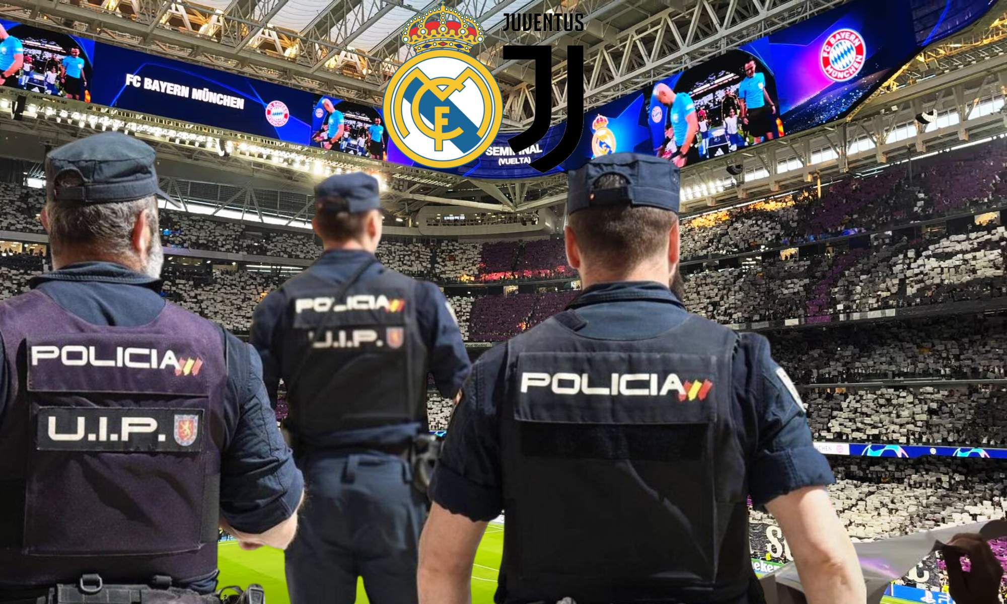 Este es el dispositivo de seguridad que está preparado para el Real Madrid - Juventus