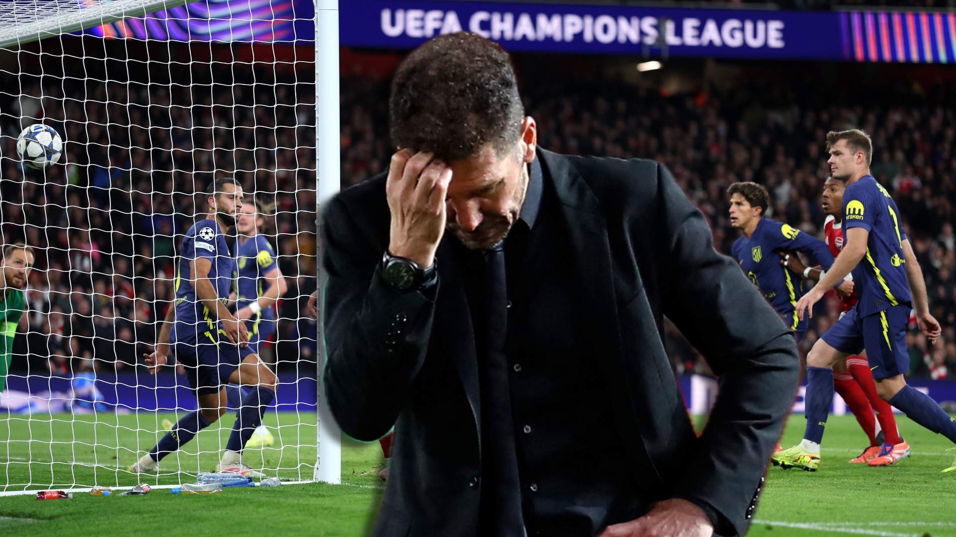 Ridículo de Simeone y su Atlético ante el Arsenal: goleados y humillados