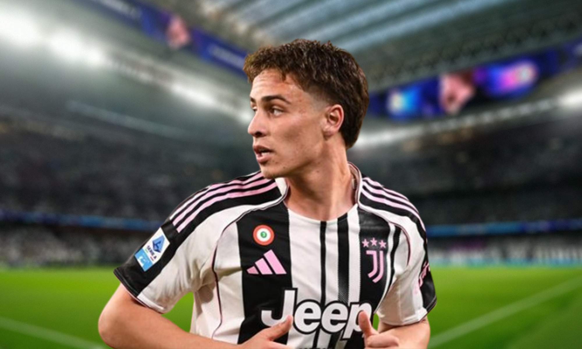Yildiz jugando un partido con la Juventus y el Santiago Bernabéu.
