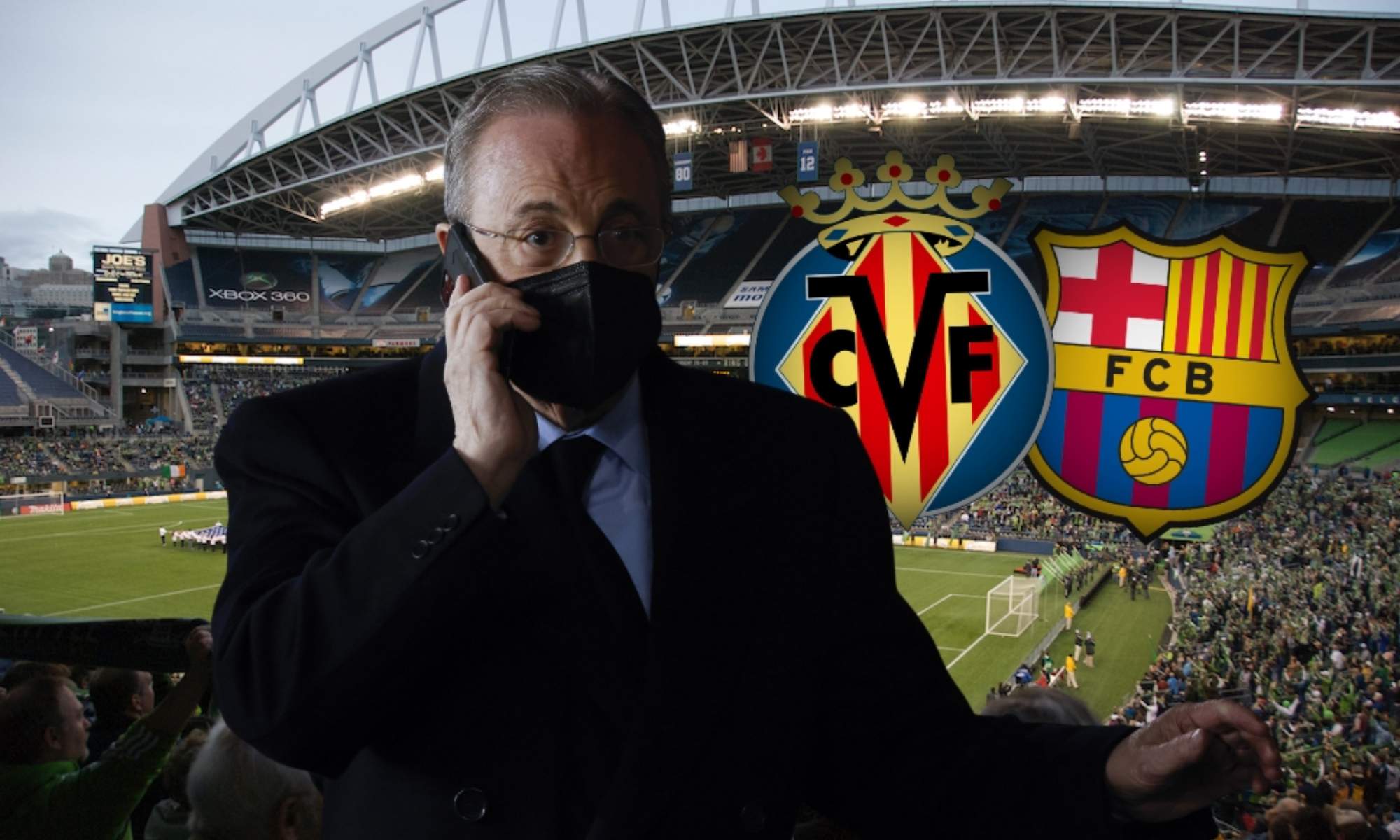 Florentino Pérez, presidente del Real Madrid, intentó por todos lados abortar los planes de Javier Tebas, que ha querido llevarse el Villarreal-Barça a Estados Unidos.