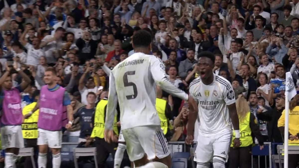 Bellingham hizo su primer gol en la temporada y bromeó con Vinicius Bellingham hizo su primer gol en la temporada y bromeó con Vinicius