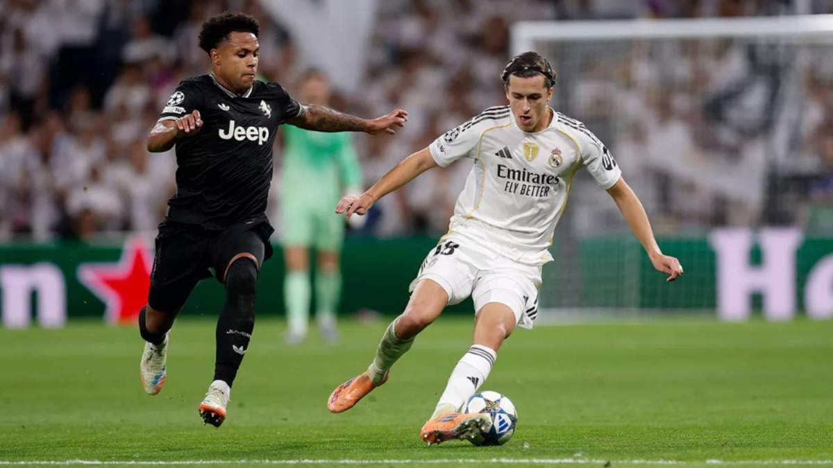 Álvaro Carreras durante el Real Madrid Juventus Álvaro Carreras durante el Real Madrid Juventus