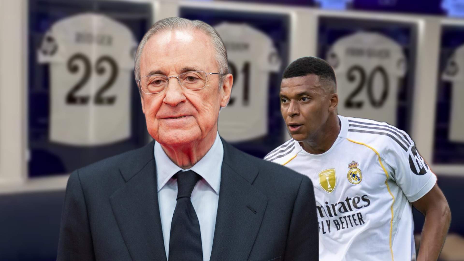 Florentino vio cabizbajo a Mbappé y le habló del Barça: “El domingo vas a…”