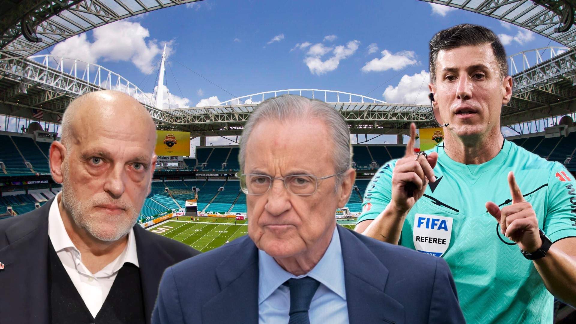 ¿Teme el Real Madrid a Tebas y Louzán por los horarios y los árbitros tras lo de Miami?
