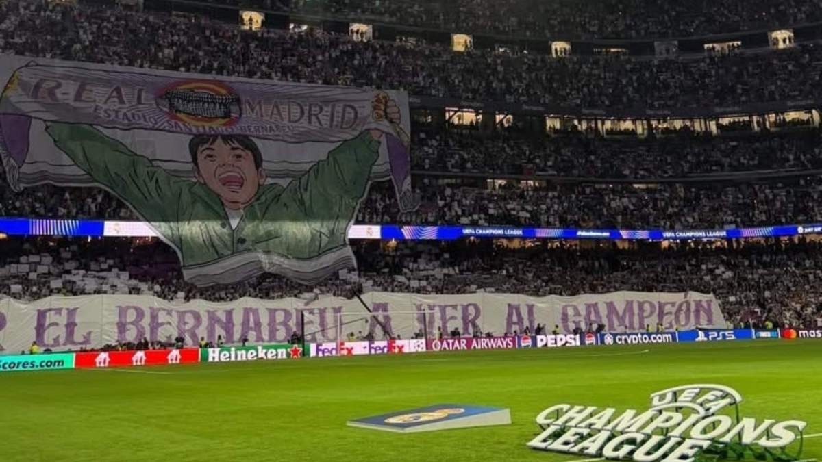 El Bernabéu antes del partido contra la Juventus de Turín El Bernabéu antes del partido contra la Juventus de Turín