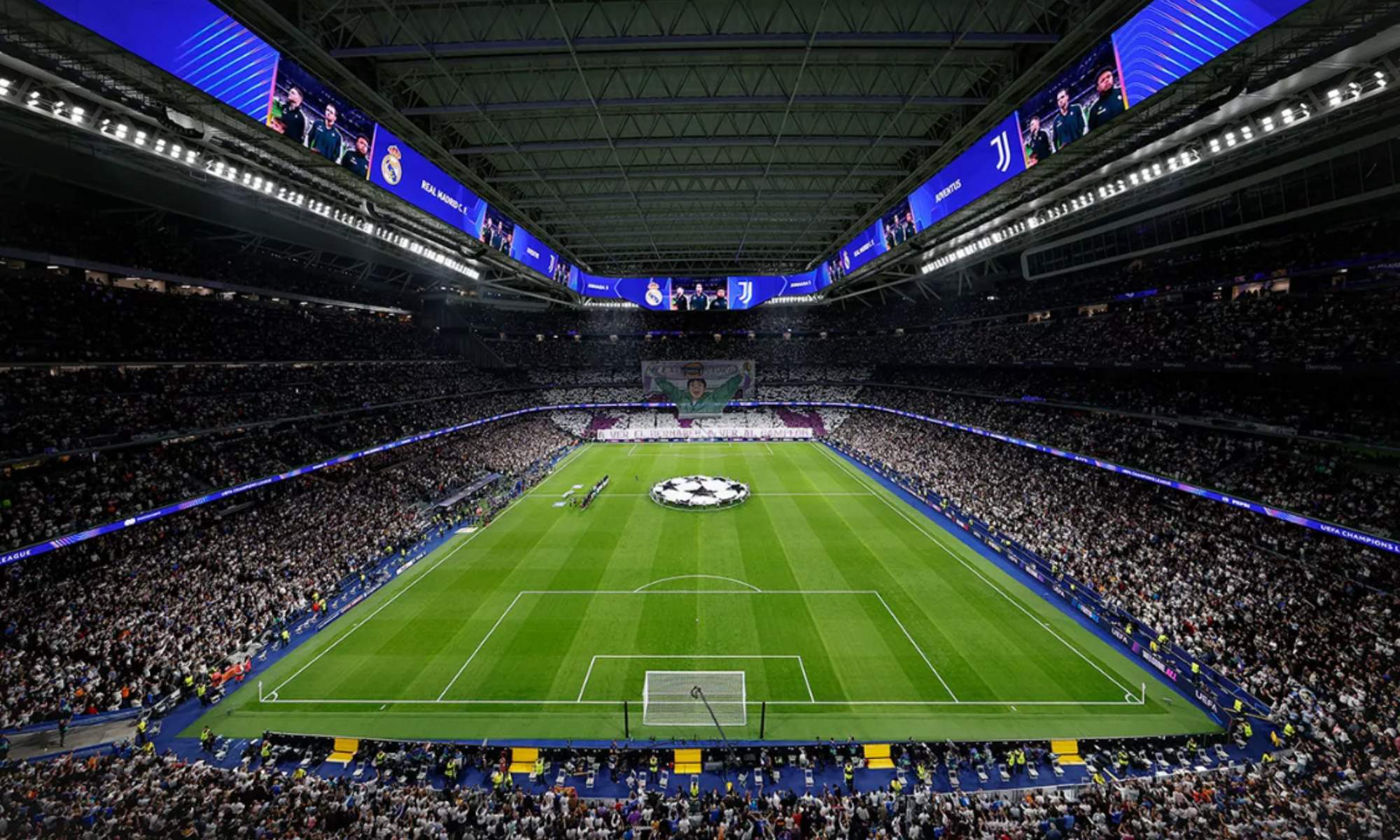 El Bernabéu, estadio que presenta un gran aspecto en cada partido de Champions