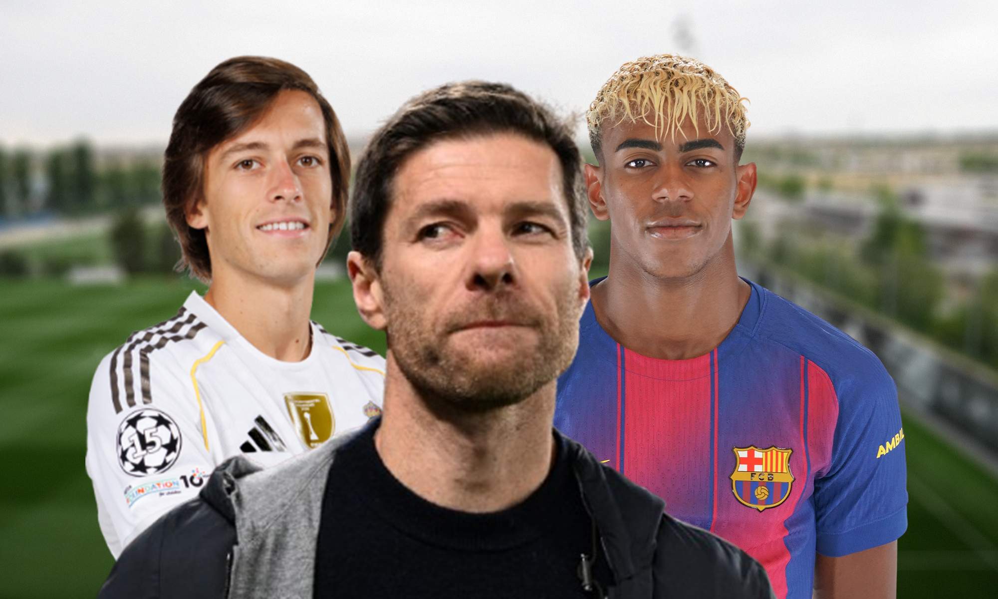 Xabi Alonso, Álvaro Carreras, Lamine Yamal y Valdebebas.