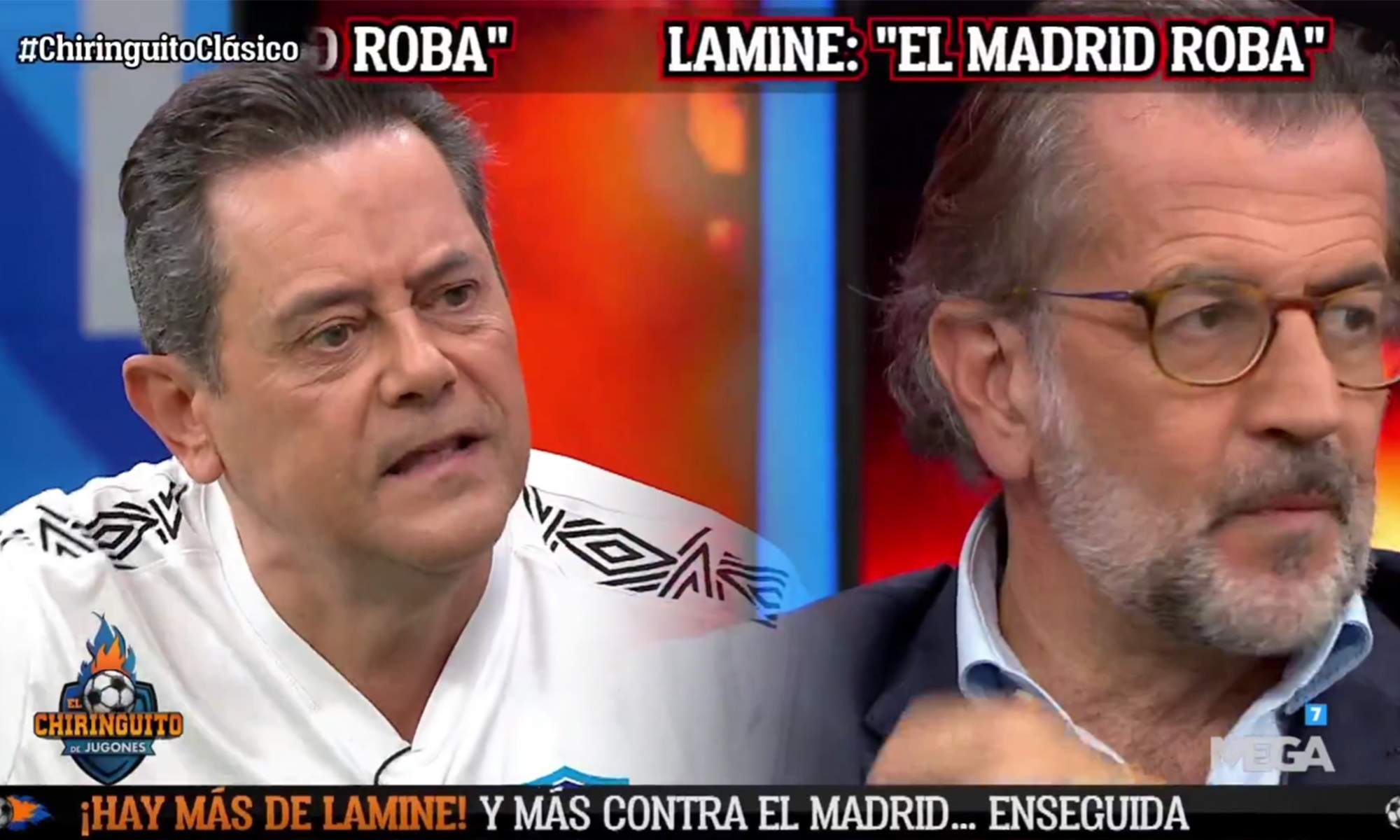 Tomás Roncero respondiendo a Toni Freixa en El Chiringuito. Tomás Roncero respondiendo a Toni Freixa en El Chiringuito.