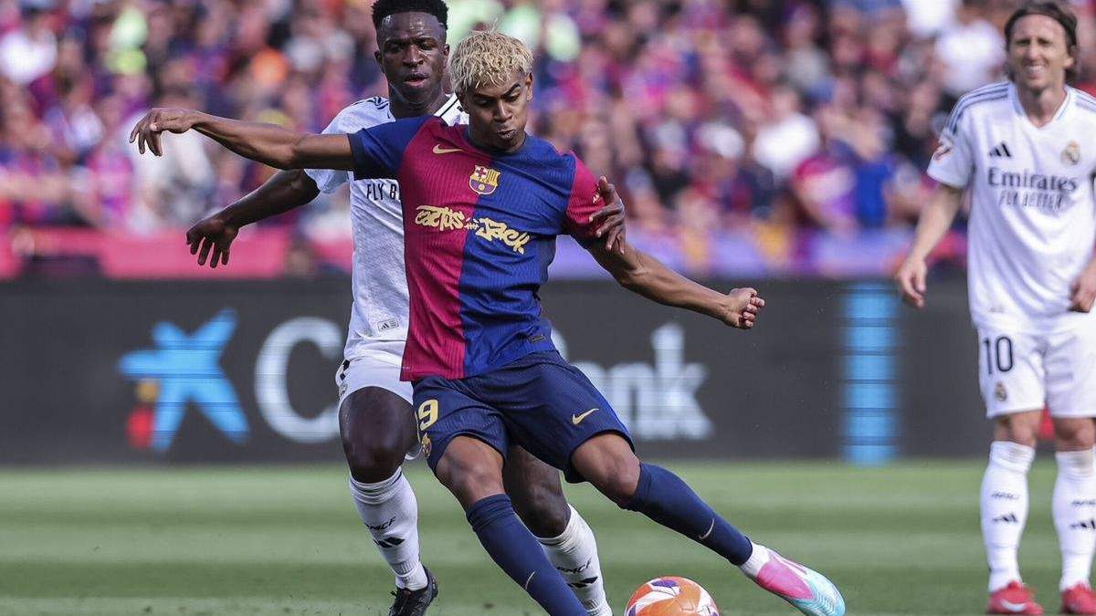 Lamine Yamal durante un Clásico de la temporada pasada Lamine Yamal durante un Clásico de la temporada pasada