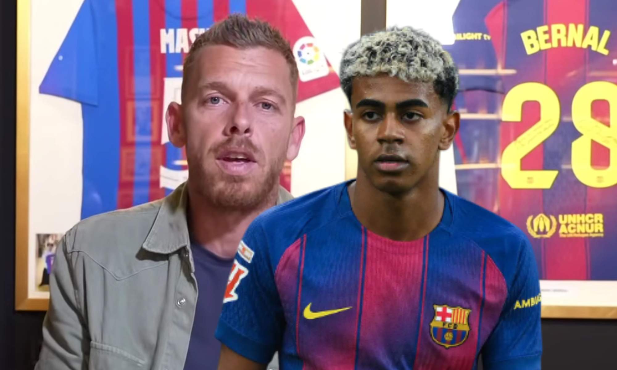 Jota Jordi hace una promesa si Lamine Yamal marca en el Bernabéu Jota Jordi hace una promesa si Lamine Yamal marca en el Bernabéu