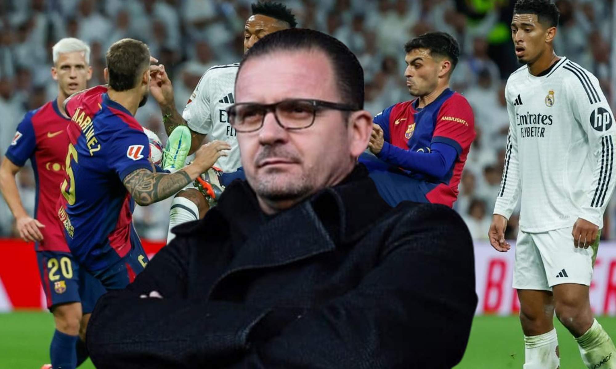 Mijavotic y una foto del Real Madrid - Barcelona de la pasada temporada.  Mijavotic y una foto del Real Madrid - Barcelona de la pasada temporada.