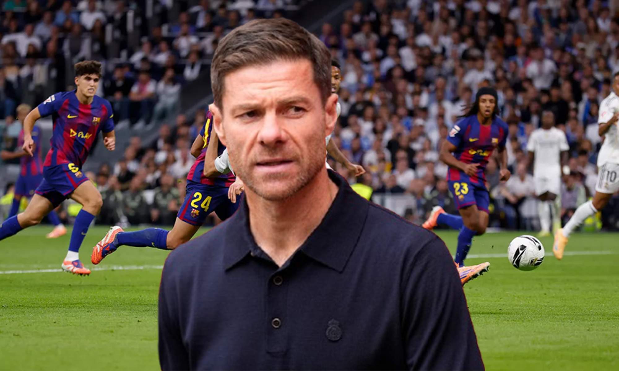 Xabi Alonso y una captura del Real Madrid - Barcelona. Xabi Alonso y una captura del Real Madrid - Barcelona.