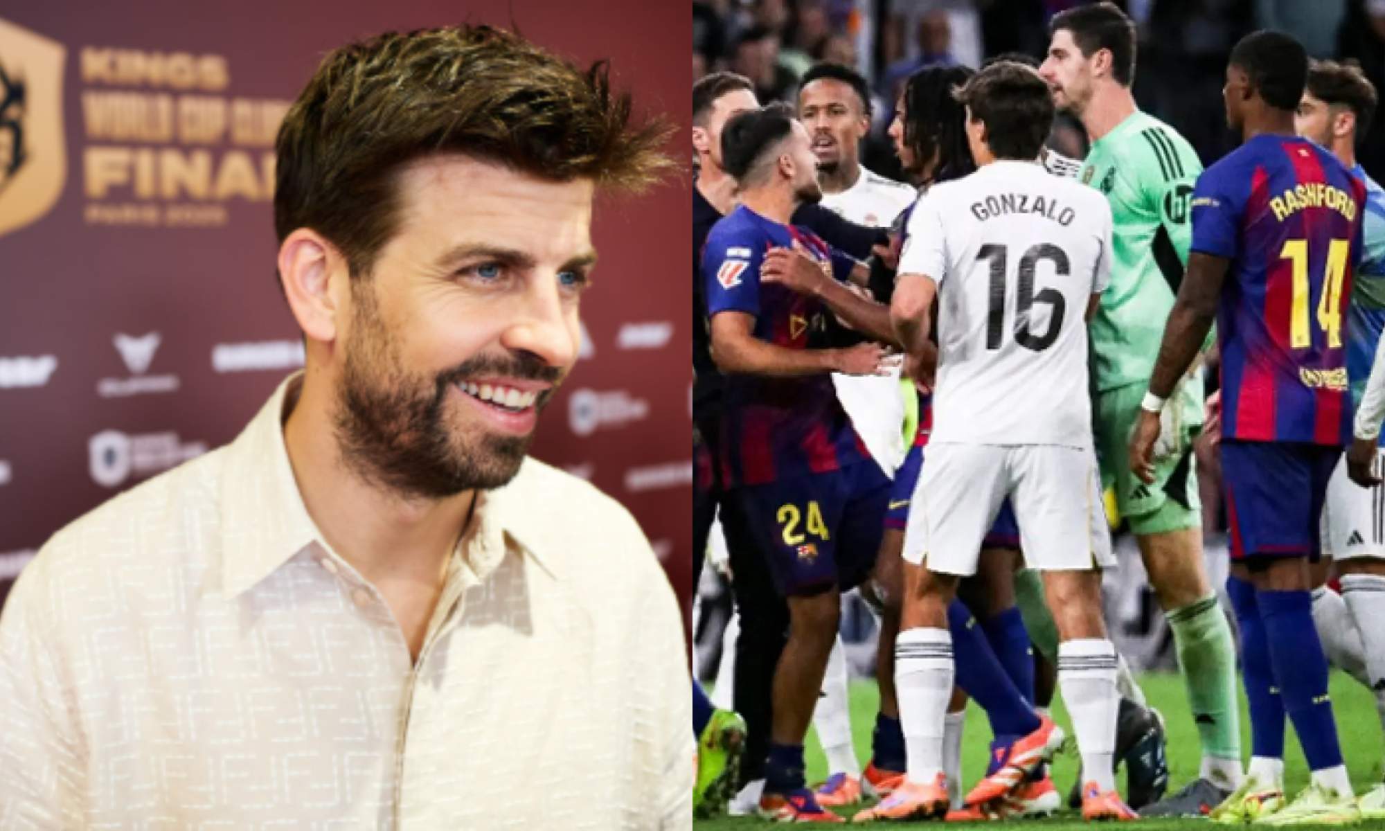 Ponen a Piqué en el foco por la tangana que se produjo en el Clásico Ponen a Piqué en el foco por la tangana que se produjo en el Clásico