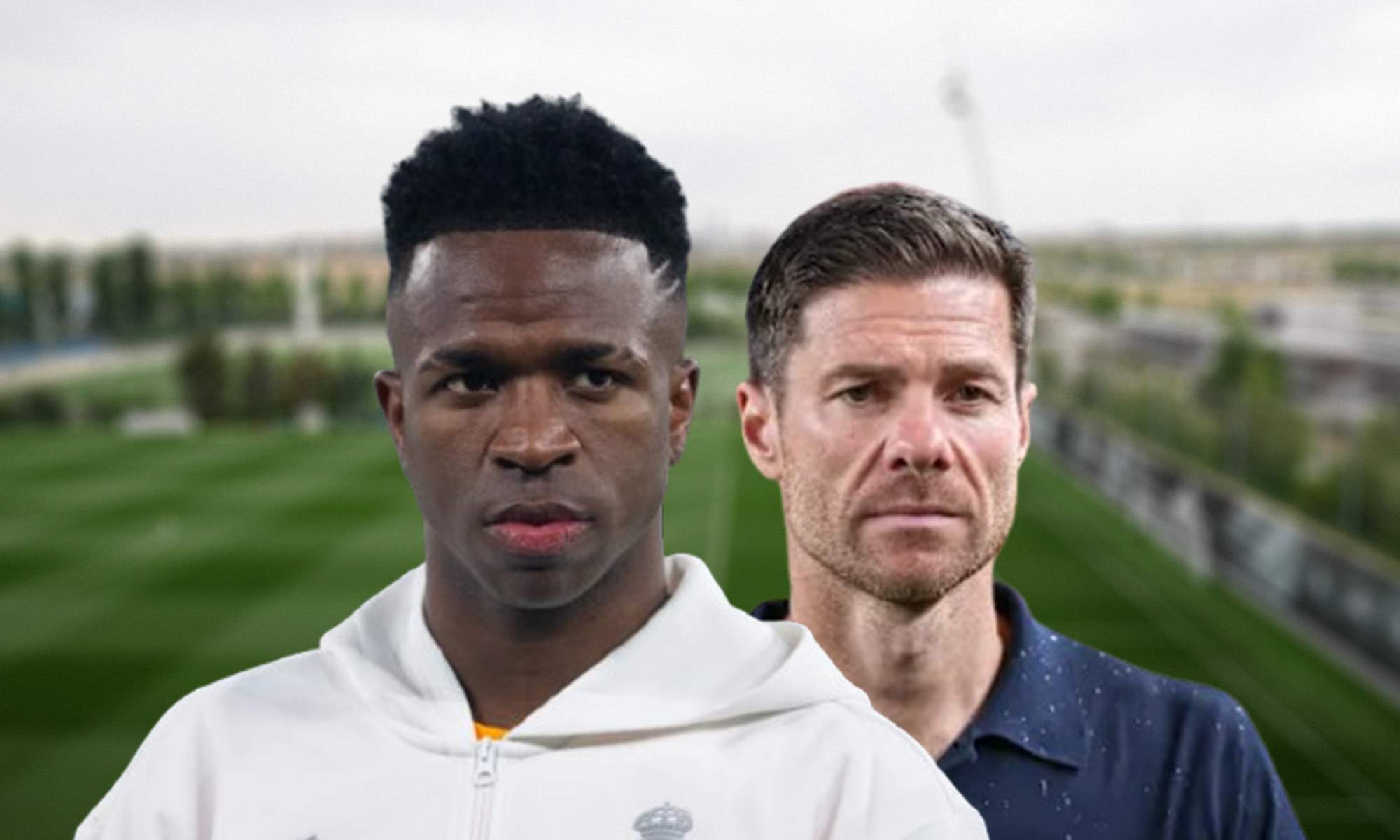 Vinícius Júnior, Xabi Alonso y Valdebebas. Vinícius Júnior, Xabi Alonso y Valdebebas.