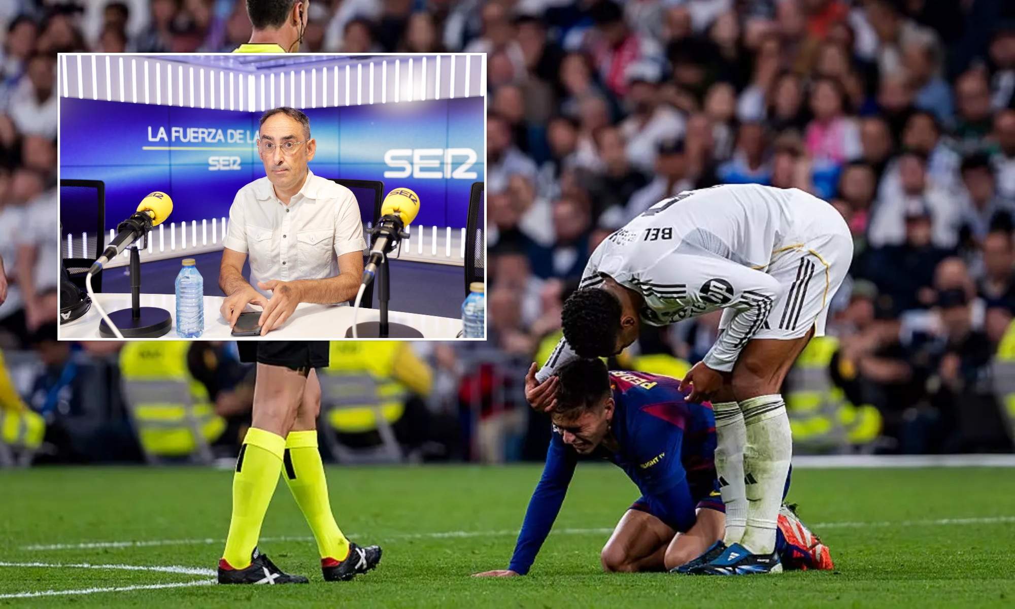 Iturralde, agresivo al ver que Bellingham le dijo a Pedri lo de Negreira: "Si me lo hace a mí..." Iturralde, agresivo al ver que Bellingham le dijo a Pedri lo de Negreira: "Si me lo hace a mí..."