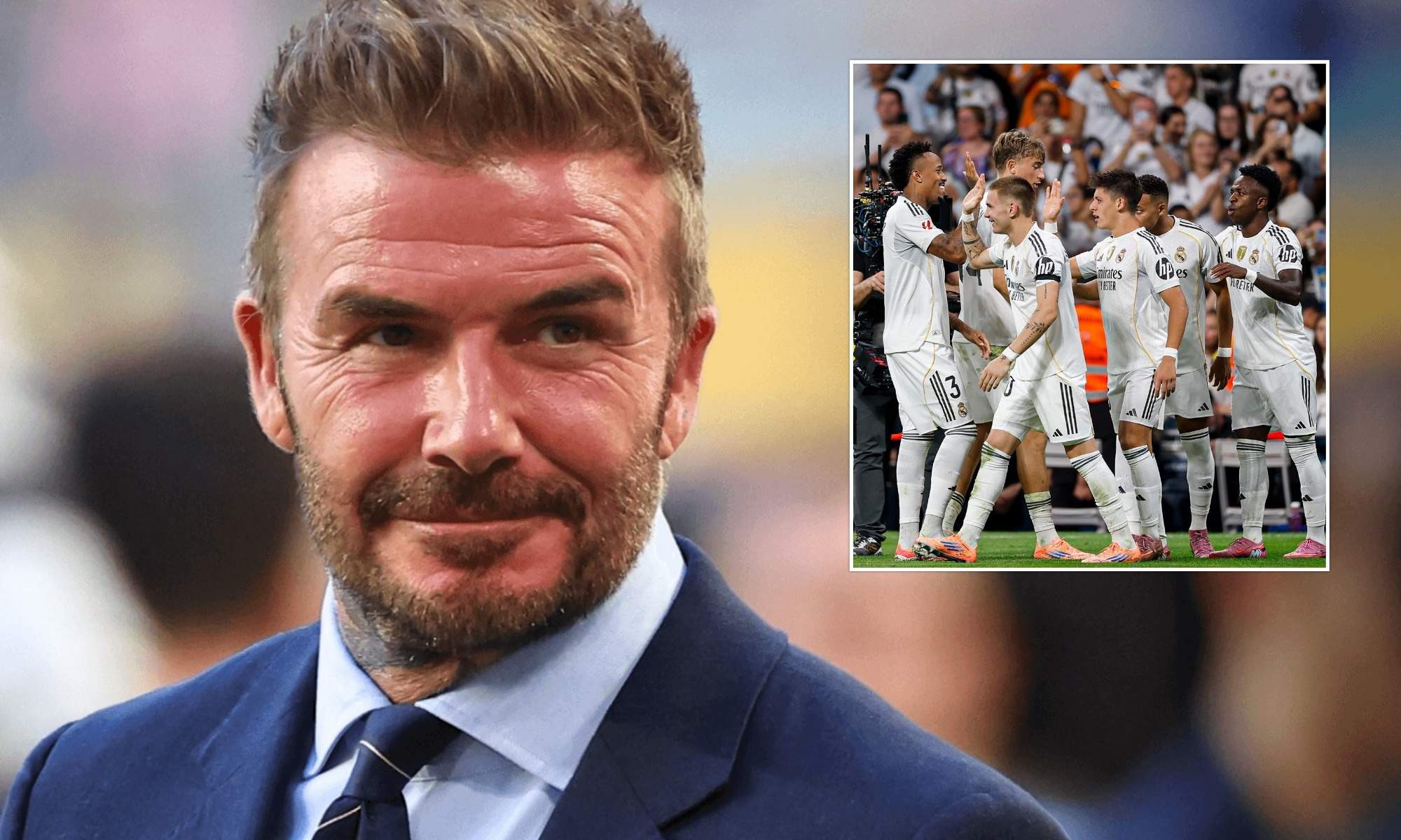 Beckham señala al jugador del Real Madrid que más se parece a él: "Me encanta"  Beckham señala al jugador del Real Madrid que más se parece a él: "Me encanta"