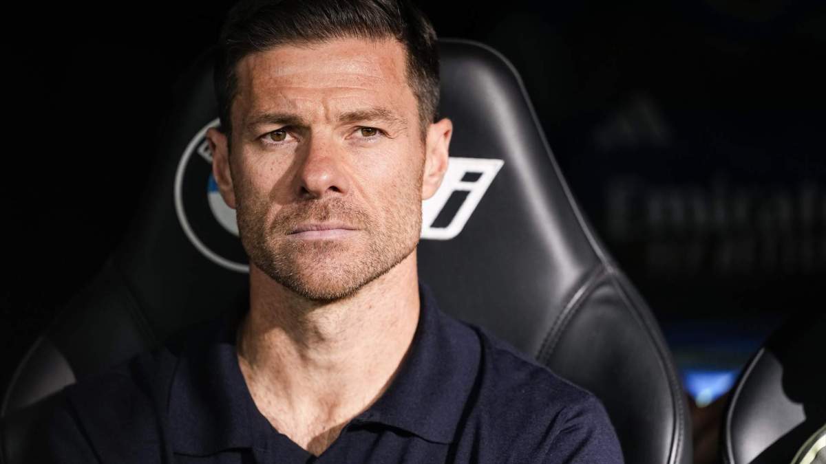 Xabi Alonso en el banquillo del Real Madrid. Xabi Alonso en el banquillo del Real Madrid.