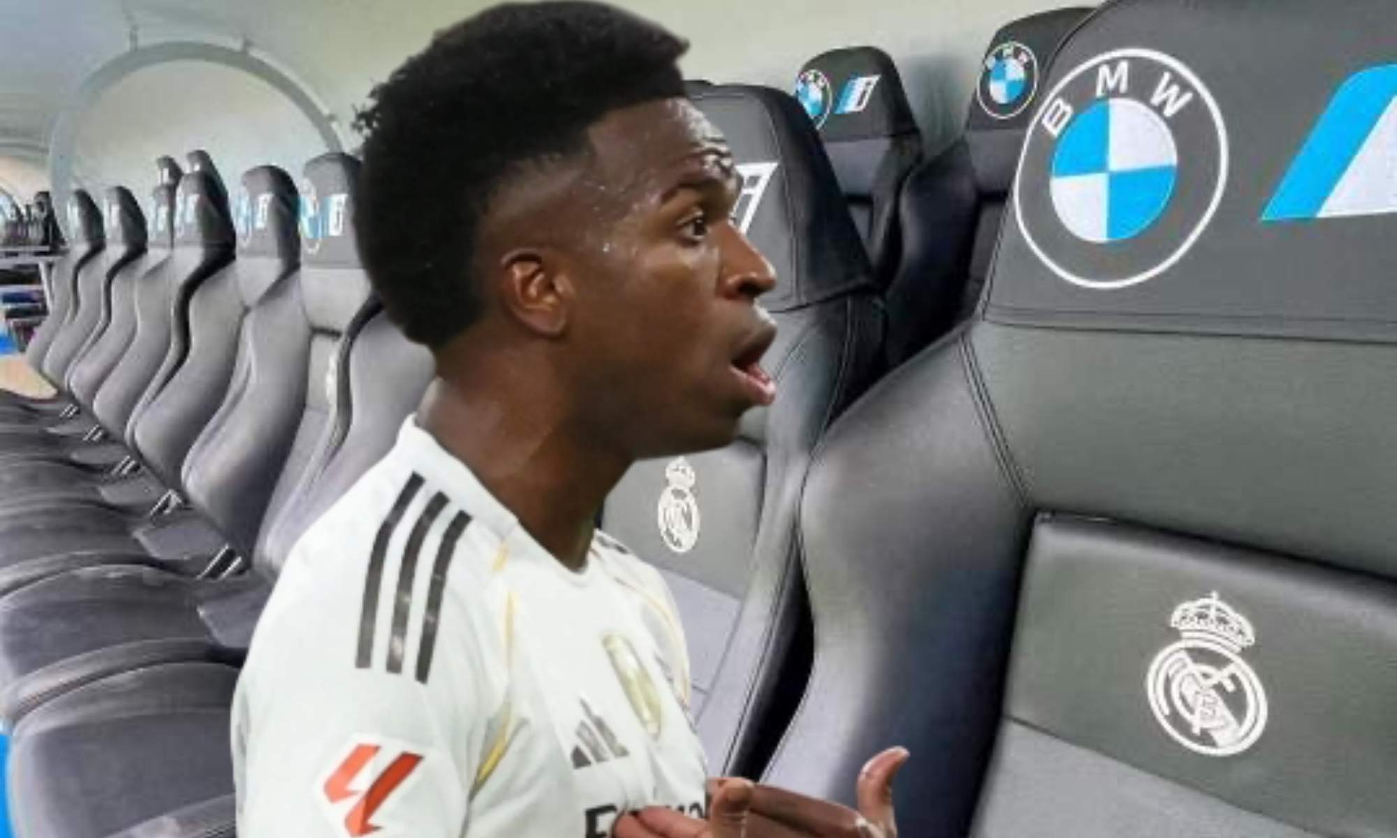 Vinicius Junior podría ser suplente contra el Valencia en el partido de este sábado en el Santiago Bernabéu.