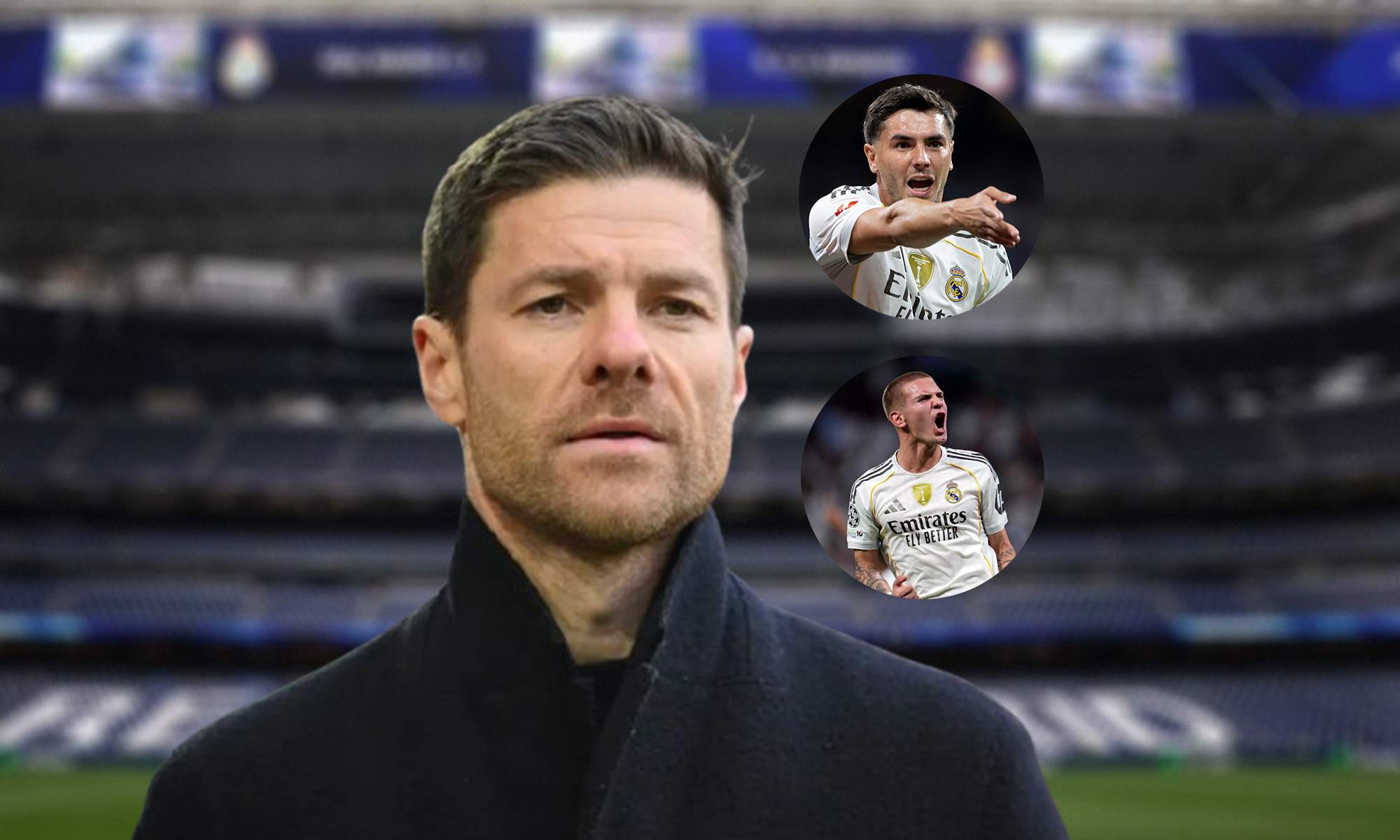 Xabi Alonso, el Santiago Bernabéu y unas fotos de Brahim Díaz y Franco Mastantuono.