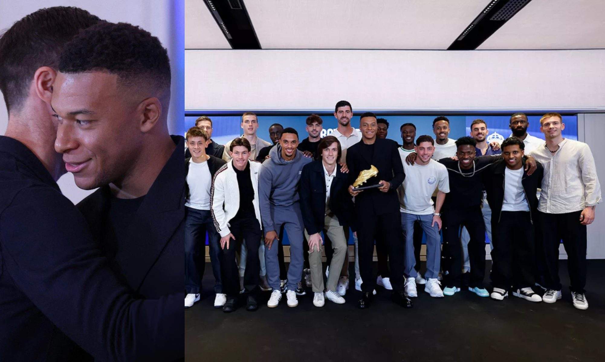 Xabi Alonso se lo dice a Mbappé tras la Bota de Oro