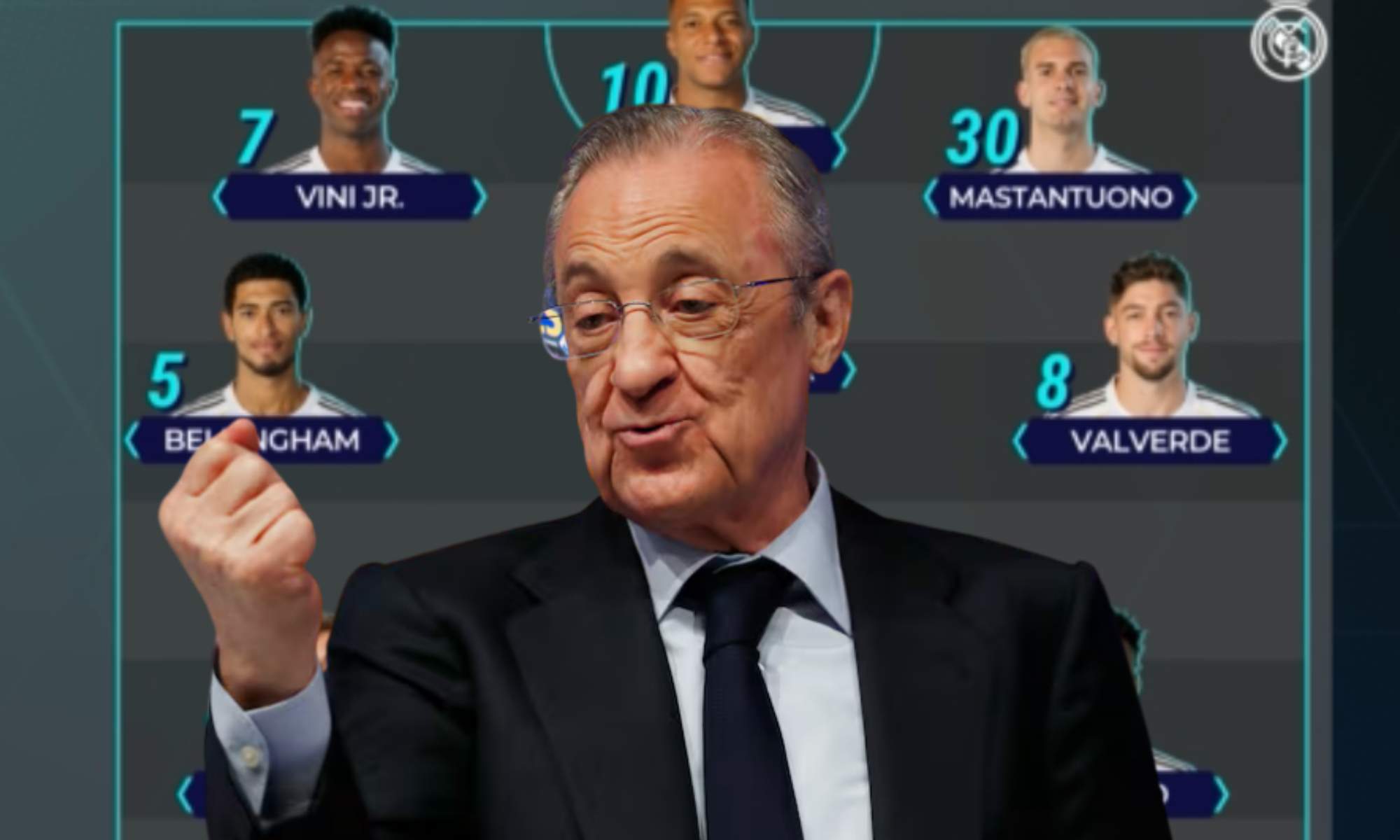 Florentino Pérez ya ha compartido sus sensaciones después de conocer el once titular contra el Valencia.