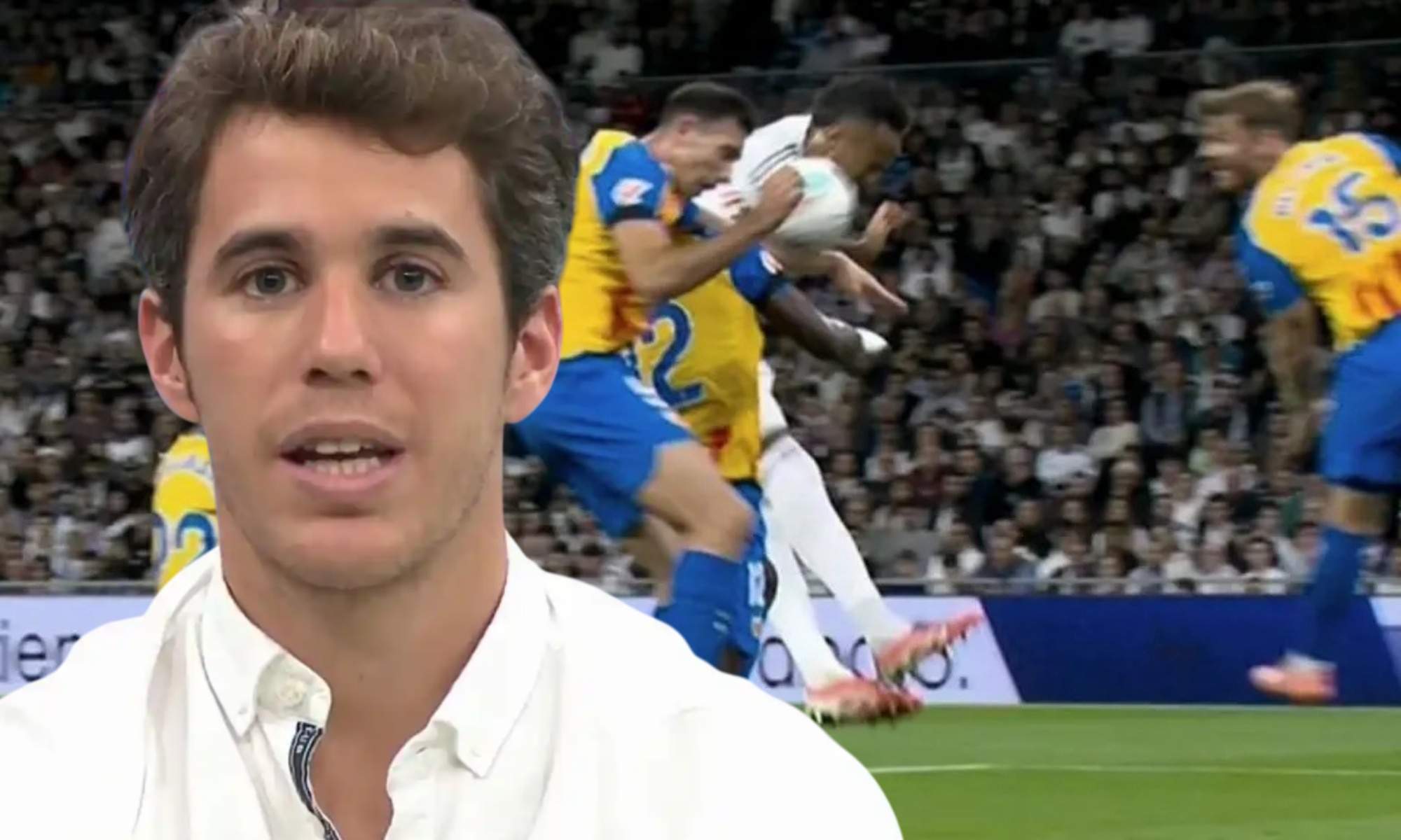 Álex Silvestre, a gritos en El Chiringuito por el penalti del 1-0: "No puede ir al VAR"