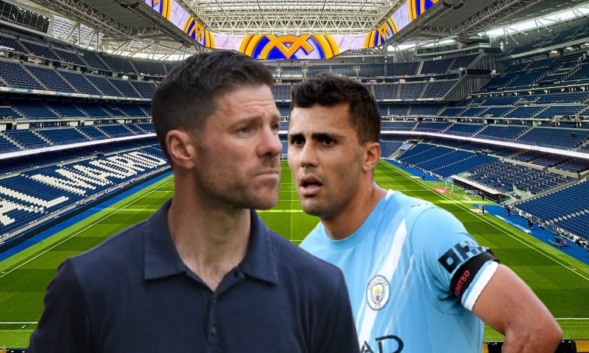 Xabi Alonso, Rodri Hernández y el Santiago Bernabéu.