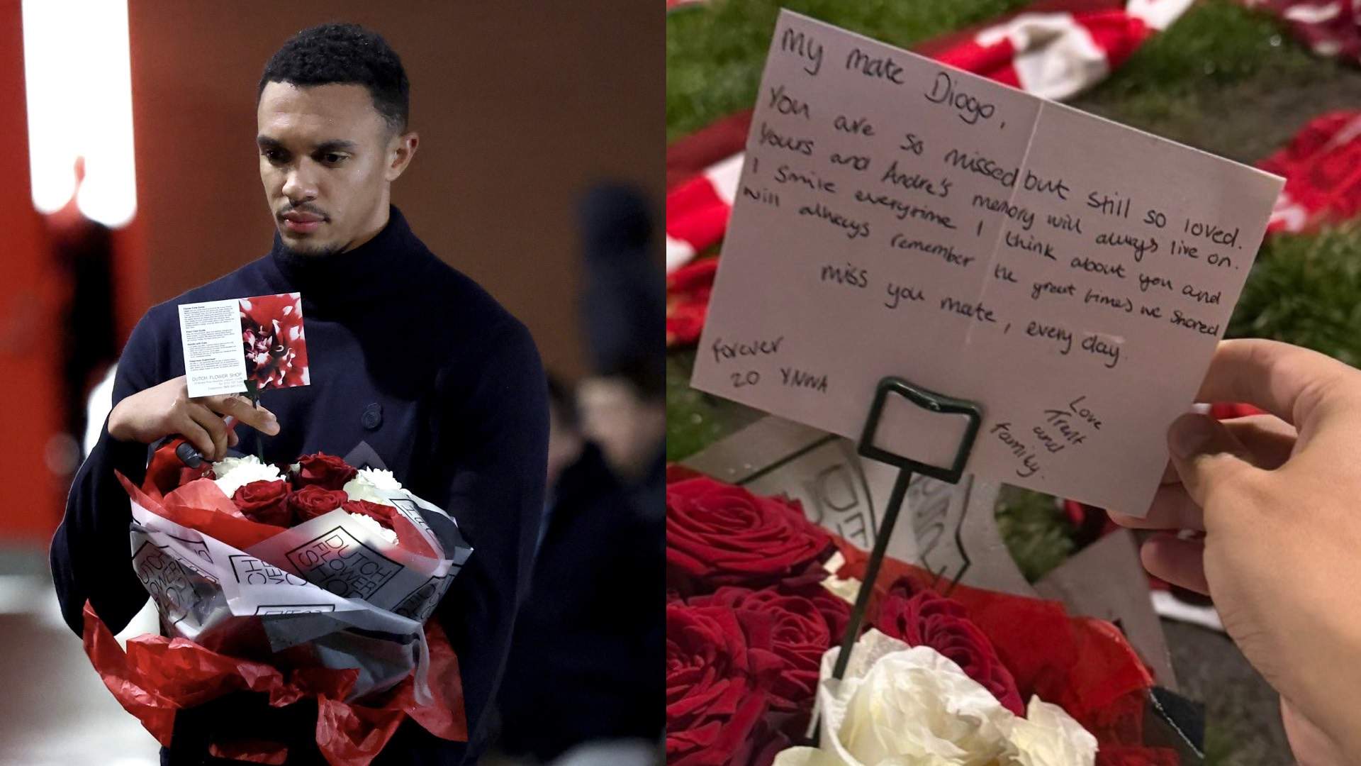 La emocionante nota que Trent Alexander Arnold le dejó a Diogo Jota: “Cada día…”