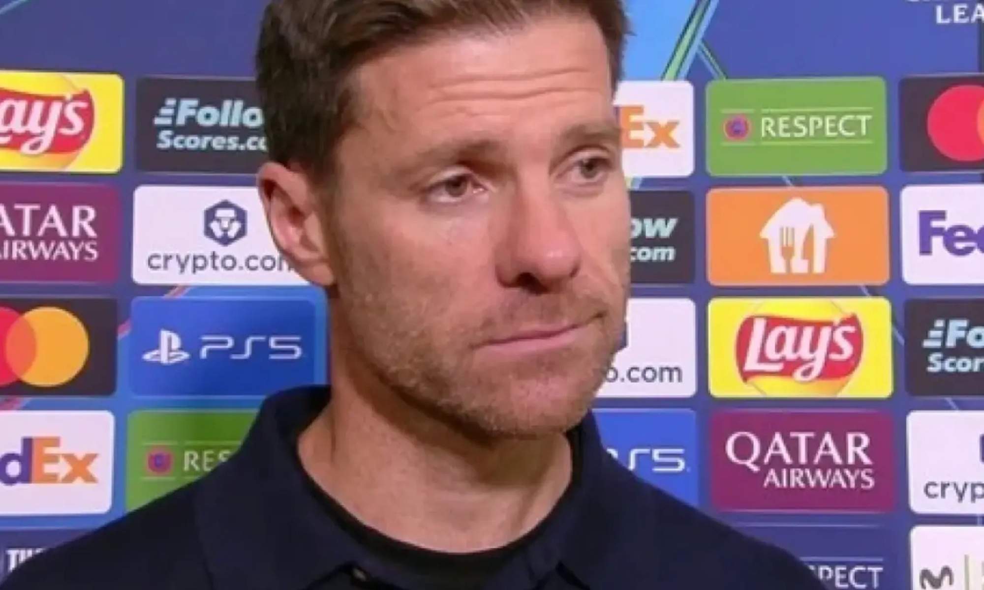 Xabi Alonso ante el micrófono de Movistar