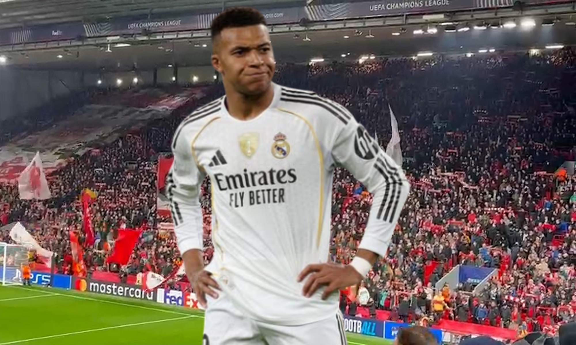 Mbappé se fue muy fastidiado de Anfield: no solo por la derrota ante el Liverpool