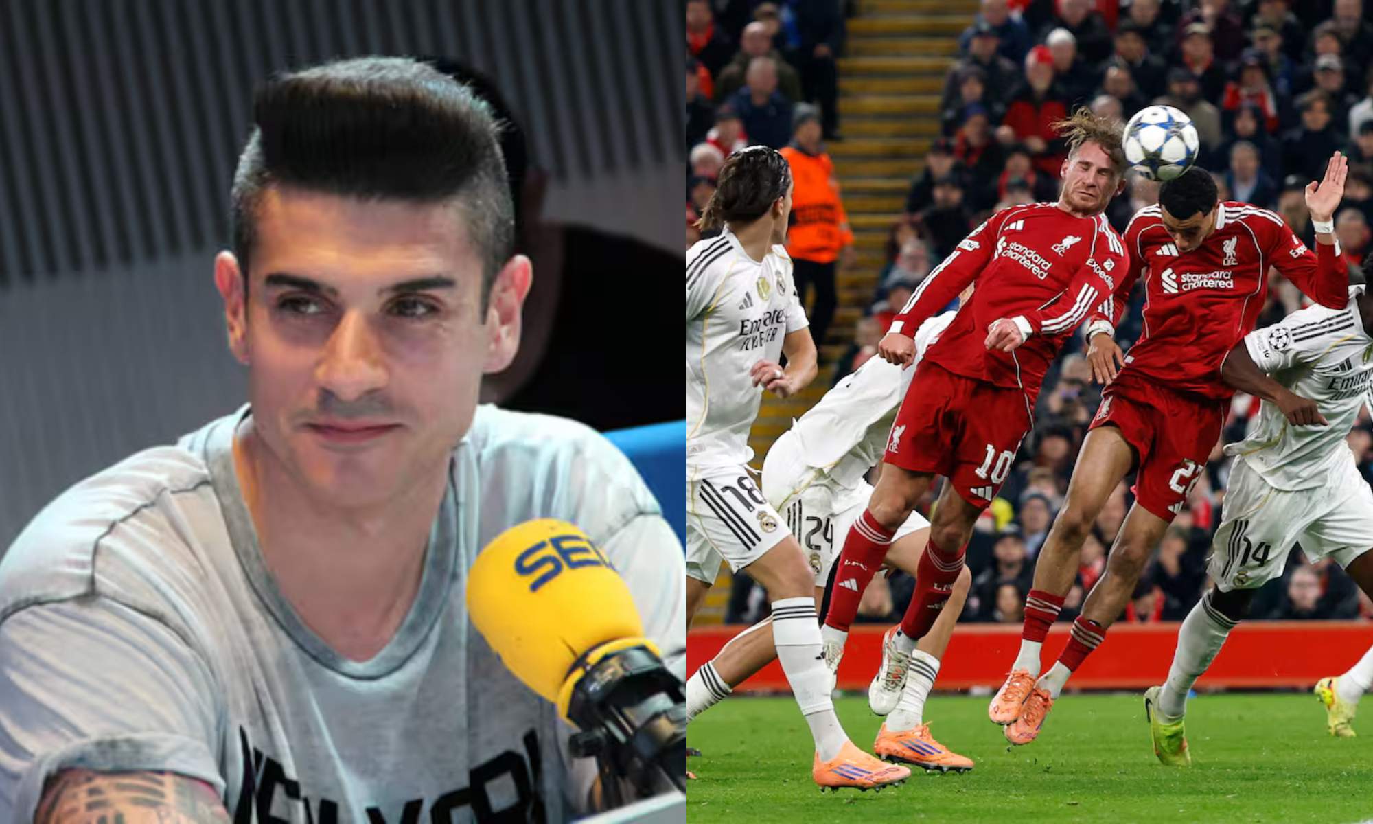 Álvaro Benito ha comentado en la SER los pormenores del partido del Real Madrid en Anfield con el Liverpool.