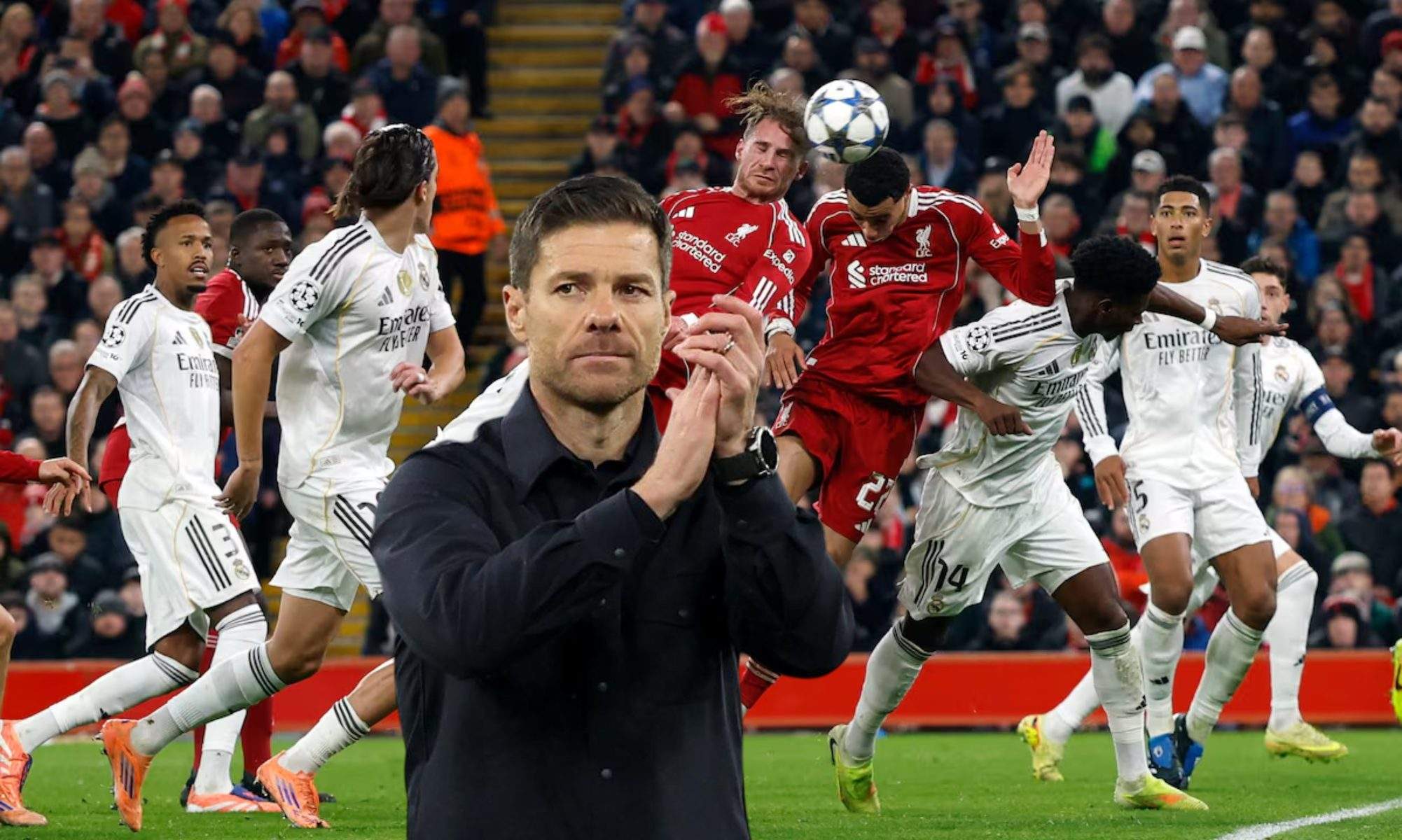 Xabi Alonso le reconoció su partido en Anfield