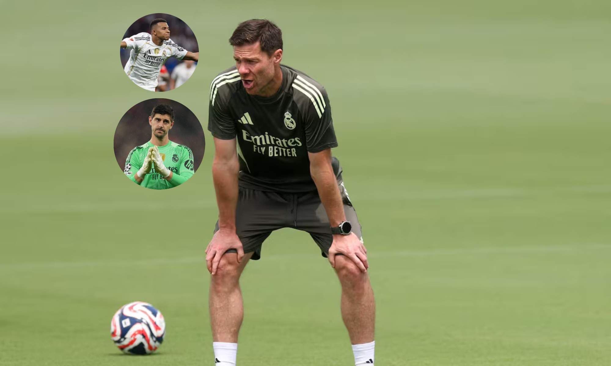 Xabi Alonso quiere que su equipo deje de depender tanto de Mbappé y Courtois
