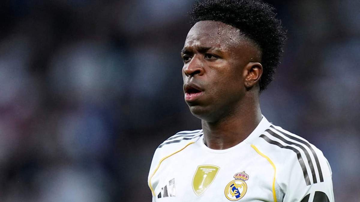 Vinícius Júnior jugando un partido con el Real Madrid. Vinícius Júnior jugando un partido con el Real Madrid.