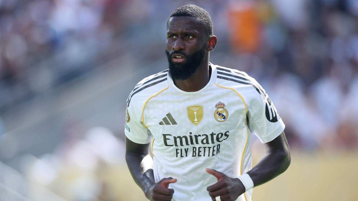Antonio Rüdiger jugando un partido con el Real Madrid. Antonio Rüdiger jugando un partido con el Real Madrid.